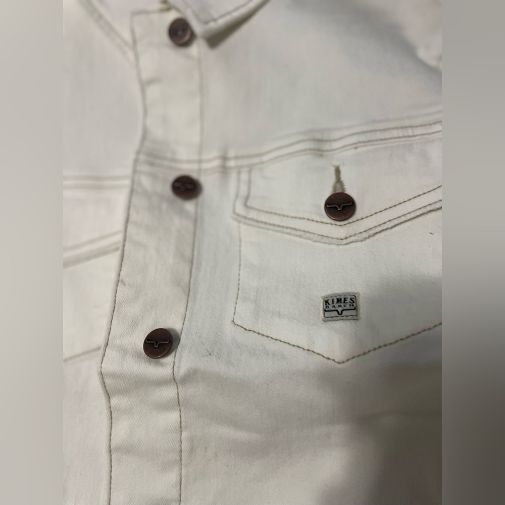 NWT Kimes Ranch Women’s XL Winslow Jean Jacket in Winter White - Picture 4 of 5
